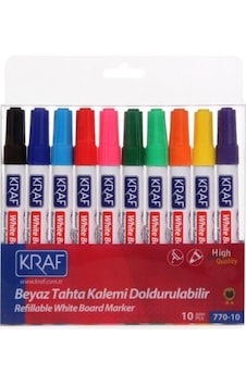 Kraf Tahta Kalemi Doldurabilir 10 Renk 770-10
