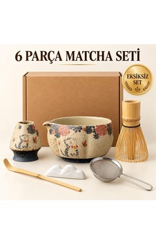 Valkyrie Kedili 6 Parça Matcha Seti Chasen Çırpıcı Chawan Kase Chashaku Kaşık Stand Ve Süzgeç Krem Valkyrie Kedili 6 Parça Matcha Seti Chasen Çırpıcı Chawan Kase Chashaku Kaşık Stand Ve Süzgeç Krem