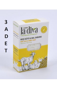 La Diva Doğal Keçi Sütlü ve Ballı Sabun 3 x 100 G La Diva Doğal Keçi Sütlü ve Ballı Sabun 3 x 100 G
