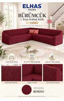 Bürümcük Eteksiz L Köşe Koltuk Örtüsü. 7 Kişilik Esnek, Köşe Koltuk Kılıfı. Toplam Uzunluk 550cm Bordo - 796363643 Bordo Bürümcük Eteksiz L Köşe Koltuk Örtüsü. 7 Kişilik Esnek, Köşe Koltuk Kılıfı. Toplam Uzunluk 550cm Bordo - 796363643 Bordo