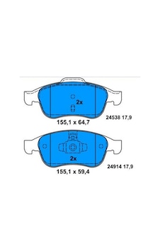 Renault Fluence, Megane 3 Ön Fren Balatası Takımı 440603905r Renault Fluence, Megane 3 Ön Fren Balatası Takımı 440603905r
