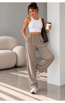Bb Butik Basic Kadın Selanik Kumaş Beli Lastikli Cepli Rahat Kesim Pantolon Zg3535 Vizon Bb Butik Basic Kadın Selanik Kumaş Beli Lastikli Cepli Rahat Kesim Pantolon Zg3535 Vizon