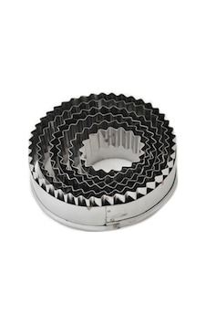 Volovan Set Metal Yuvarlak Dişli 6 Lı Metalik