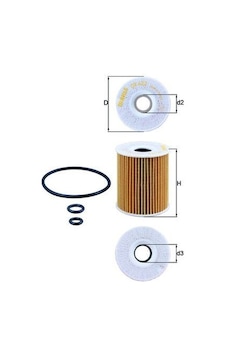 Mahle Ox422d Yağ Filtresi Polo V 09 Fabıa Iı-ıbıza V 2010 1.2 Tdı 03p115562-03p115466