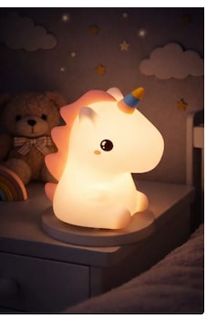 Dekoratif Led Sevimli Unicorn Un-29 Gece Lambası Beyaz