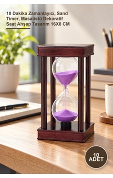 10 Adet Ahşap Kumsaati 10 Dakika Zamanlayıcı, Sand Timer, Masaüstü Dekoratif Saat Ahşap Tasarım 16x8 Cm Altın 10 Adet Ahşap Kumsaati 10 Dakika Zamanlayıcı, Sand Timer, Masaüstü Dekoratif Saat Ahşap Tasarım 16x8 Cm Altın