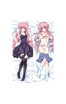 Yuno Gasai Desenli Çift Yön Baskılı Sarılma Yastığı Kılıfı Çok Renkli Yuno Gasai Desenli Çift Yön Baskılı Sarılma Yastığı Kılıfı Çok Renkli