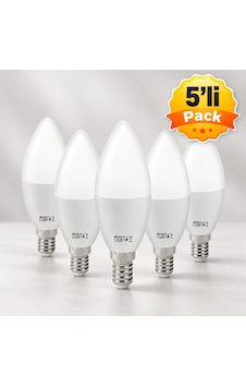 Horoz Ultra-8 8w E14 2700k Led Ampul 5''li Pack Çok Renkli