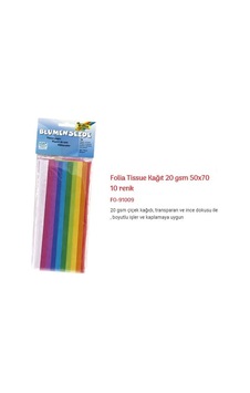 Folia Tissue Paper Çiçek Kağıdı 50X70 Cm. 10 Renk Kod 91009 Folia Tissue Paper Çiçek Kağıdı 50X70 Cm. 10 Renk Kod 91009