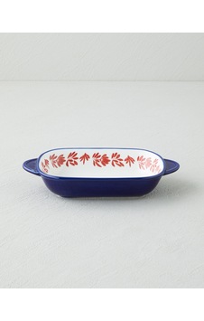 Verlure New Bone China Çerezlik 21x12 Cm Bordo