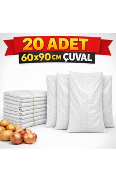 60 90 Cm Çuval 20 Adet Çok Amaçlı
