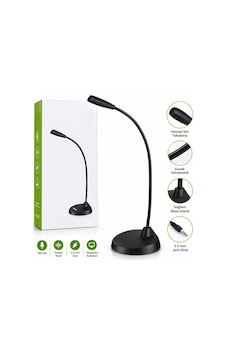 Esnek Boyunlu 3.5mm Jack Mikrofon Bilgisayar Kullanımı Esnek Boyunlu 3.5mm Jack Mikrofon Bilgisayar Kullanımı