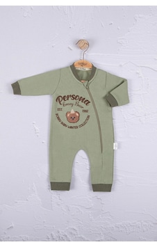 Babydonat Persona Bear Nakışlı Pamuk Erkek Bebek Tulum Yeşil Babydonat Persona Bear Nakışlı Pamuk Erkek Bebek Tulum Yeşil
