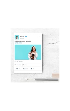 Kişiye Özel Twitter Kanvas Tablo 50X70 Kişiye Özel Twitter Kanvas Tablo 50X70