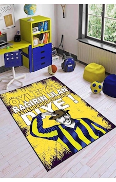 Sarı Ve Lacivert Kaymaz Taban Makinede Yıkanır Taraftar Halısı Ar188n11 Sarı - Lacivert Sarı Ve Lacivert Kaymaz Taban Makinede Yıkanır Taraftar Halısı Ar188n11 Sarı - Lacivert