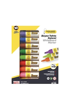 Hobi-Marketart Brons Whiteboard Marker Beyaz Tahta Kalemi Seti 10 Renk Hobi-Marketart Brons Whiteboard Marker Beyaz Tahta Kalemi Seti 10 Renk