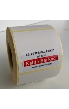 Kalite Barkod 10 Rulo Termal Etiket 60X40 MM Kalite Barkod 10 Rulo Termal Etiket 60X40 MM