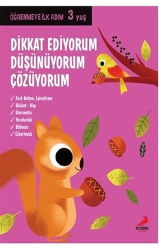 Dikkat Ediyorum Düşünüyorum Çözüyorum Öğrenmeye 3 Yaş Erdem Çocuk