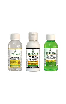 Terlans Yağlı Seti Yardımcı Malzemeler 3x100 Ml Terebentin - Vernik - Temizleyici Sku: Zeus8690010384386
