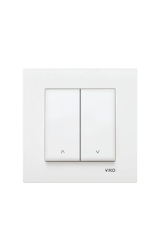 Viko Karre Jaluzi Anahtarı Beyaz İki Düğmeli 90967016 Viko Karre Jaluzi Anahtarı Beyaz İki Düğmeli 90967016