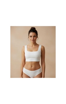 Lucien Vela Beyaz Crop Top Sütyen Fitilli Kare Yaka Plaj/günlük Bustiyer Beyaz Lucien Vela Beyaz Crop Top Sütyen Fitilli Kare Yaka Plaj/günlük Bustiyer Beyaz