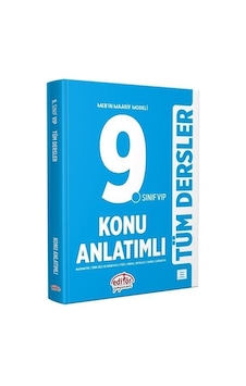 9. Sınıf Vıp Tüm Dersler Konu Anlatımlı / Komisyon 9. Sınıf Vıp Tüm Dersler Konu Anlatımlı / Komisyon