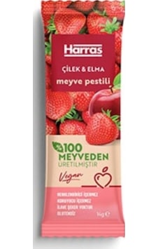 Vegan Çilekli Ve Elmalı Meyve Pestili X10 14 G Vegan Çilekli Ve Elmalı Meyve Pestili X10 14 G