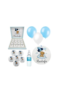 Bebek Doğum Hediyelik Süsleme Seti Çikolata Ahşap Magnet - Kapı Süsü - Kolonya - Balon Mod.10 Bebek Doğum Hediyelik Süsleme Seti Çikolata Ahşap Magnet - Kapı Süsü - Kolonya - Balon Mod.10
