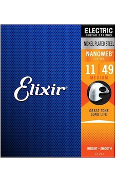 Elixir 011-049 Nanoweb Elektro Gitar Teli 12102 Elixir 011-049 Nanoweb Elektro Gitar Teli 12102