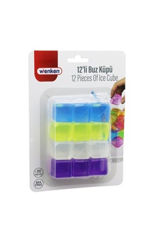 Wenken Ur-3456 12 Adet Buz Küpleri Su Dolu Renkli Plastik 2.5cm Kartela Ambalaj- 24'li Paket Diğer