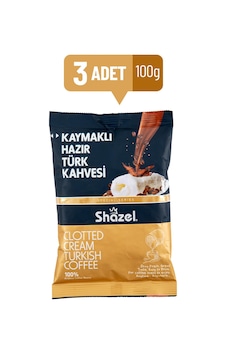 Shazel Kaymaklı Hazır Türk Kahvesi 100 GR x 3 Adet Shazel Kaymaklı Hazır Türk Kahvesi 100 GR x 3 Adet