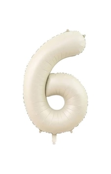 6 Rakam Krem Folyo Balon 80 Cm 6 Rakam Krem Folyo Balon 80 Cm