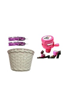 Bisiklet Çocuk Sepet&aynalı Zil&püskül Dekoratif Set Aksesuar Beyaz Bisiklet Çocuk Sepet&aynalı Zil&püskül Dekoratif Set Aksesuar Beyaz