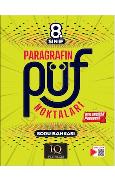 8. Sınıf Paragrafın Püf Noktaları Soru Bankası Iq Yayınları 8. Sınıf Paragrafın Püf Noktaları Soru Bankası Iq Yayınları