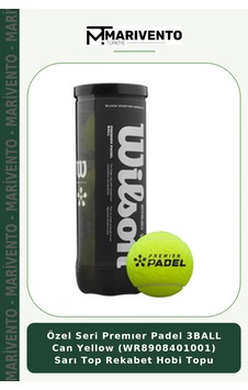 Özel Seri Premıer Padel 3ball Can Yellow Wr8908401001 Sarı Top Rekabet Hobi Topu Özel Seri Premıer Padel 3ball Can Yellow Wr8908401001 Sarı Top Rekabet Hobi Topu