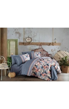 Bay Kingsize Poplin Nevresim Arella Oranj Najmaddin Standart