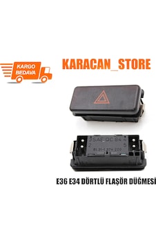Bmw E34 E36 Dörtlü Flaşör Düğmesi Bmw E34 E36 Dörtlü Flaşör Düğmesi