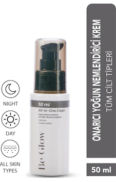 BeGlow All in One Yoğun Nemlendirici ve Onarıcı Cilt Bakım Kremi 50 ML﻿﻿
