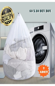 2 Adet Perde Ve Çamaşır Yıkama Filesi 60x80 Dev Boy Tül Perde Beyaz 2 Adet Perde Ve Çamaşır Yıkama Filesi 60x80 Dev Boy Tül Perde Beyaz