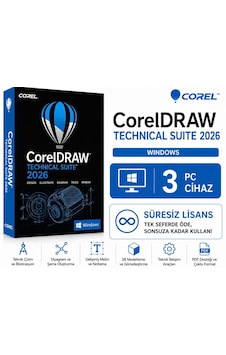 Corel Coreldraw Technical Suite 2026 Windows - 3 Pc Süresiz Dijital Kod Corel Coreldraw Technical Suite 2026 Windows - 3 Pc Süresiz Dijital Kod