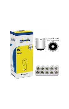 NARVA AMPUL 12V 21W 93 YAKIN TIRNAK BEYAZ P21W 10 ADET NARVA AMPUL 12V 21W 93 YAKIN TIRNAK BEYAZ P21W 10 ADET