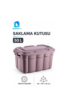 Kapaklı Saklama Kutusu 50 L Büyük Plastik Ev Ve Dolap Düzenleyici Çok Renkli Kapaklı Saklama Kutusu 50 L Büyük Plastik Ev Ve Dolap Düzenleyici Çok Renkli