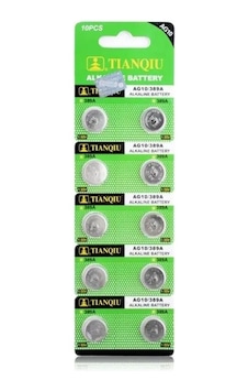 Jenerik Tıanqıu Ag10 Lr1130/389 Alkalin 10'lu Düğme Pil