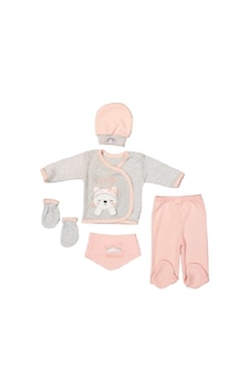 By Concon Kız Bebek 5 Li Bandanalı Tavşan Set Açık Pembe By Concon Kız Bebek 5 Li Bandanalı Tavşan Set Açık Pembe