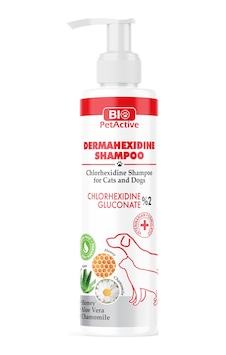Bio Petactive Dermahexidine Shampoo Antiseptik Kedi Ve Köpek Şampuanı 250 Ml. Bio Petactive Dermahexidine Shampoo Antiseptik Kedi Ve Köpek Şampuanı 250 Ml.