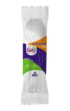 Lüks Plastik Kaşık 10'li Belirtilmemis