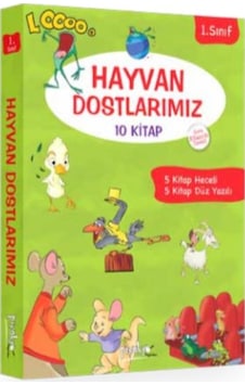 1. Sınıf Hayvan Dostlarımız 5 Kit Heceli 5 Kit Düz Set 10 Kitap 1. Sınıf Hayvan Dostlarımız 5 Kit Heceli 5 Kit Düz Set 10 Kitap