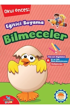 Eğitici Boyama - Bilmeceler Okul Öncesi- Sancak Çocuk Eğitici Boyama - Bilmeceler Okul Öncesi- Sancak Çocuk