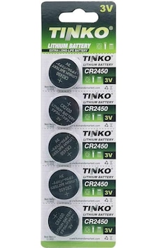 TINKO CR2450 3V Lithium Pil - 5Li Blister Paket TINKO CR2450 3V Lithium Pil - 5Li Blister Paket