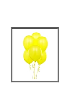 Balon Metalik Altın Sarı Balon - 10 Adet Çok Renkli Balon Metalik Altın Sarı Balon - 10 Adet Çok Renkli